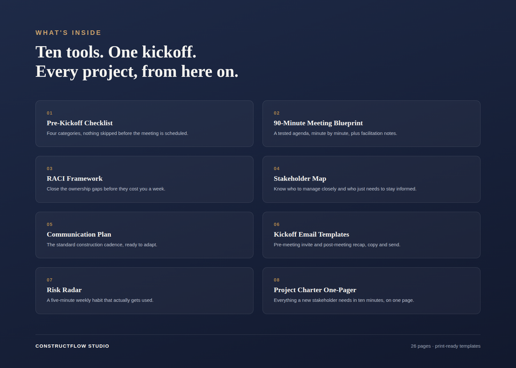 Kickoff Playbook