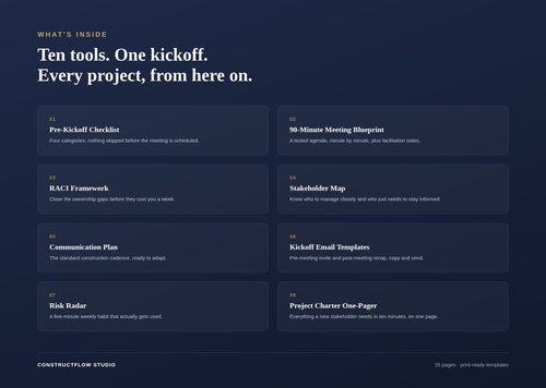Kickoff Playbook